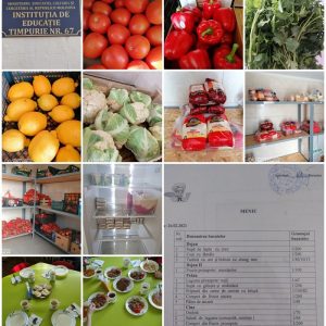 Alimentația copiilor este calitativă și se efectuează în corespundere cu meniul model (sezon iarnă-primavara)